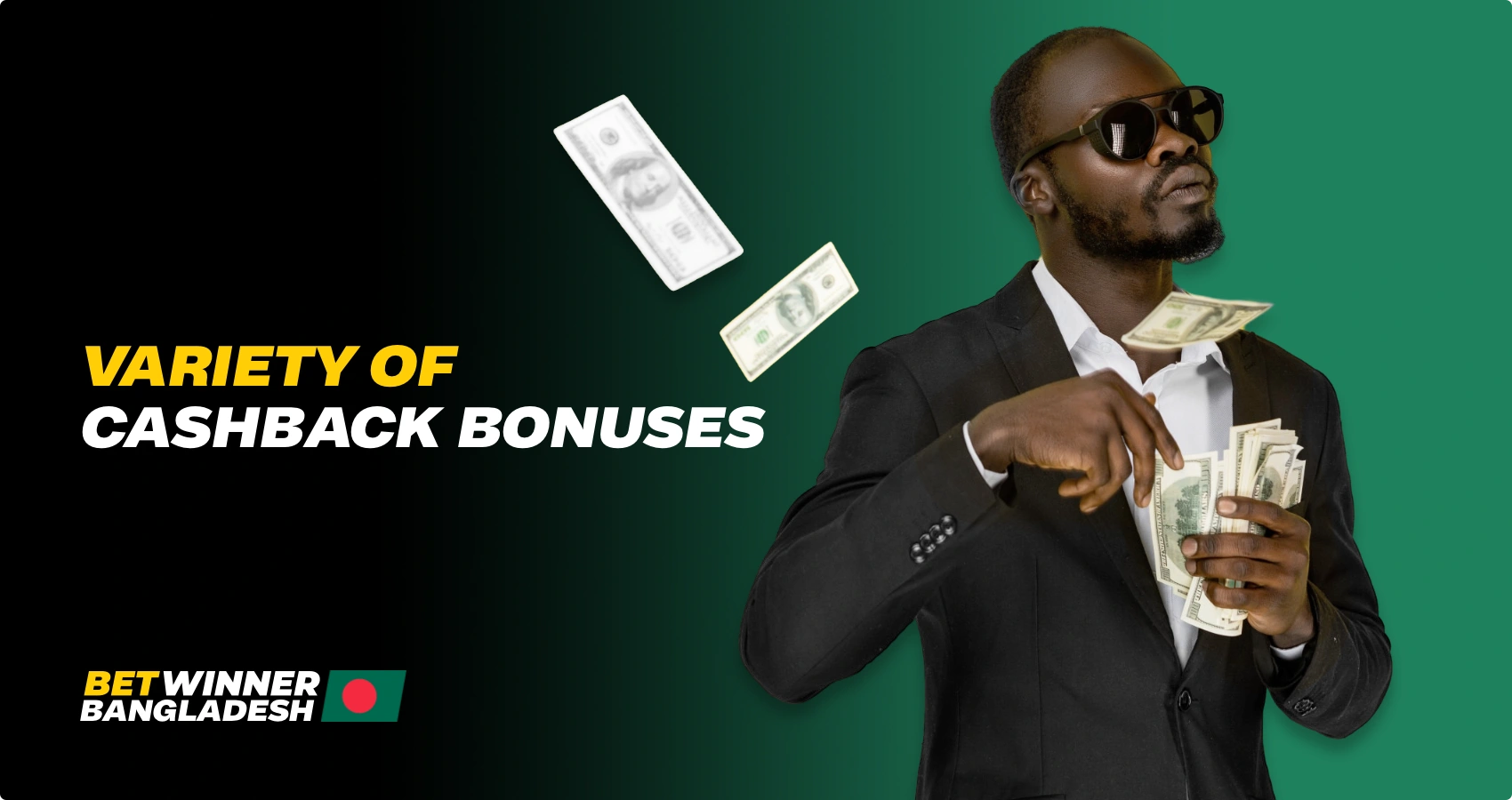 Variety of Betwinner Cashback bonuses for players from Bangladesh